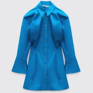 COPY - NWT ZARA Cotton Shirtdress Mini - Large